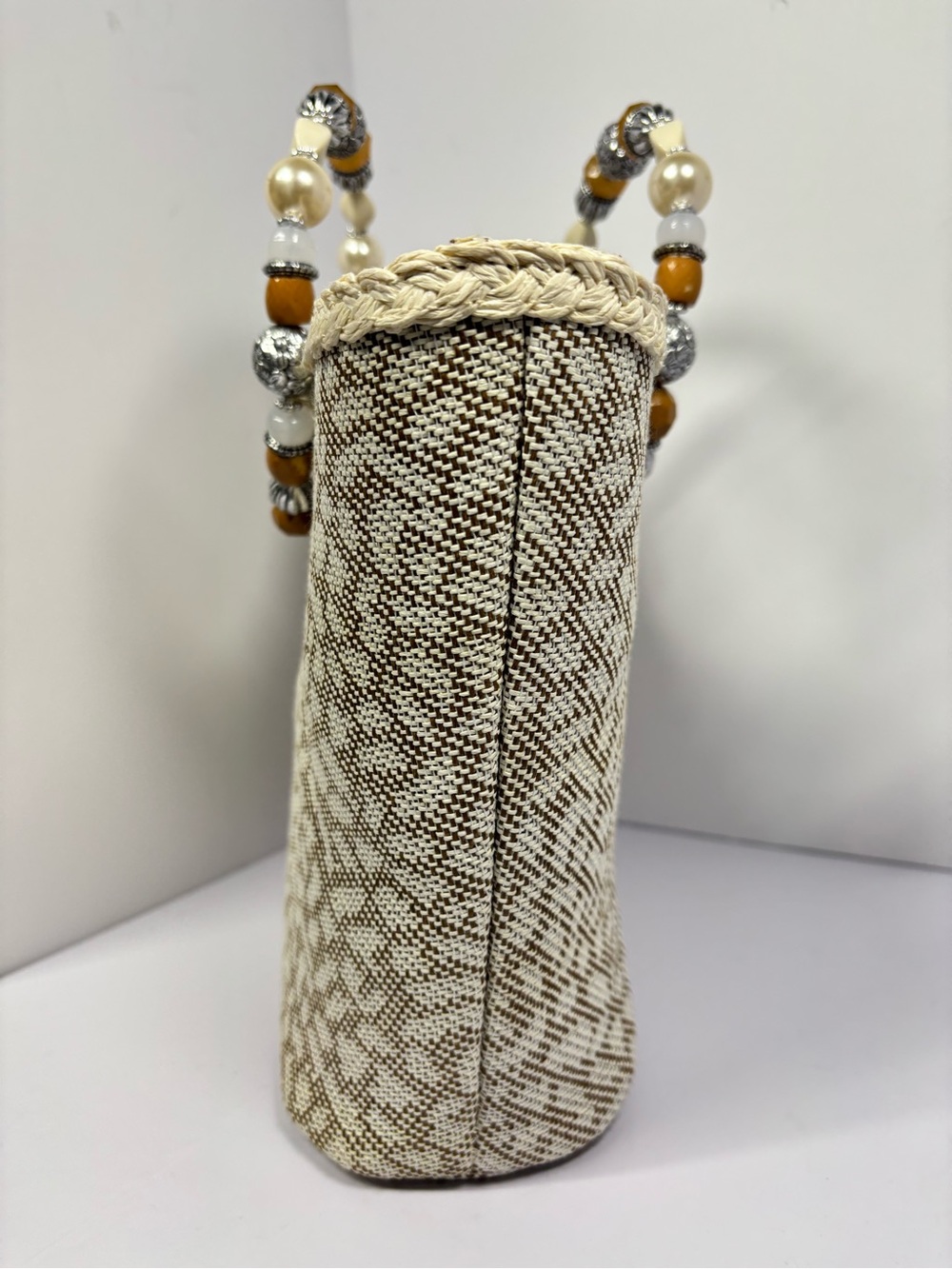 ✨Cappelli Straworld Wh Bead Handle Bag - Picture 9 of 15